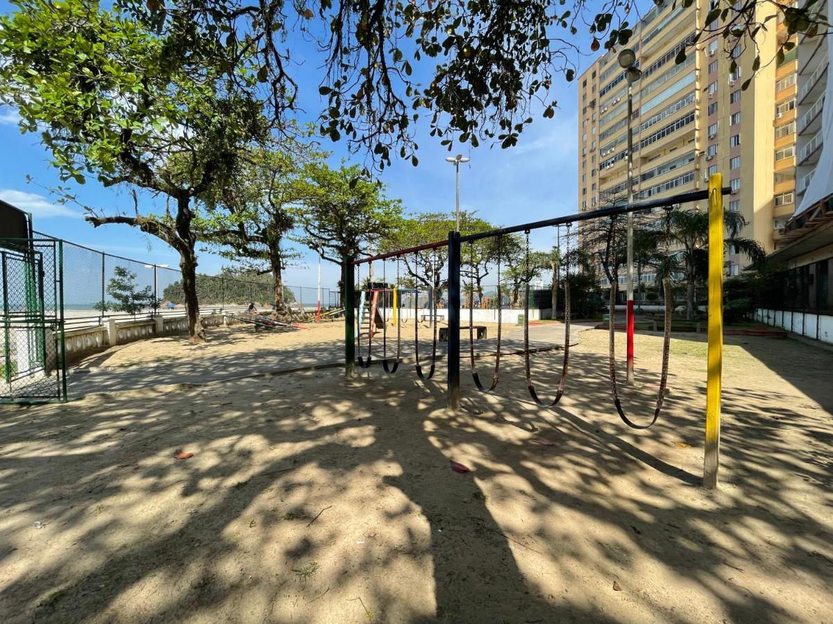 산토스 Pe Na Areia Em Santos! Que Vista Mar! 아파트 외부 사진