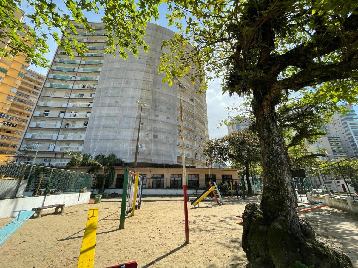 산토스 Pe Na Areia Em Santos! Que Vista Mar! 아파트 외부 사진