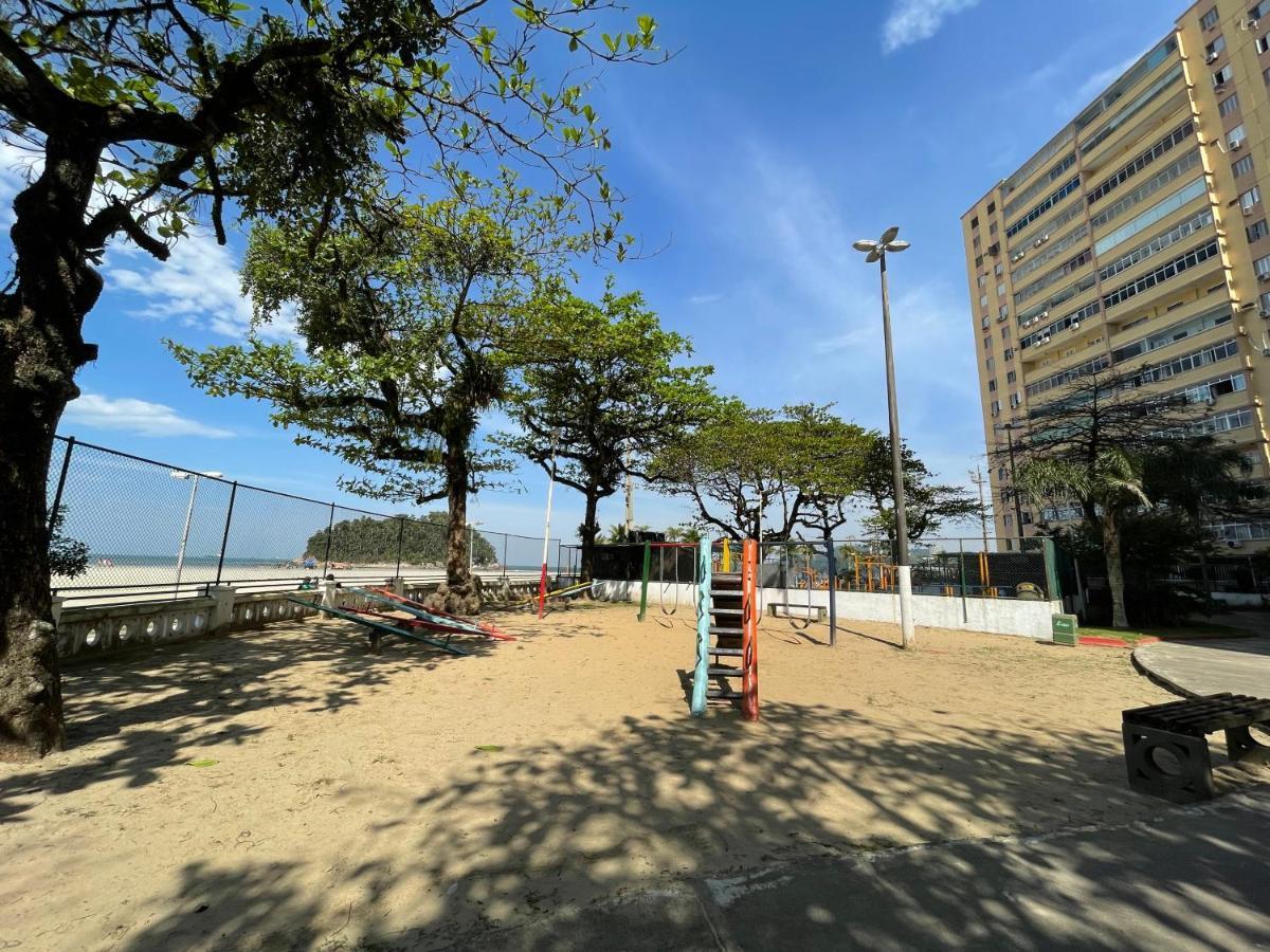산토스 Pe Na Areia Em Santos! Que Vista Mar! 아파트 외부 사진