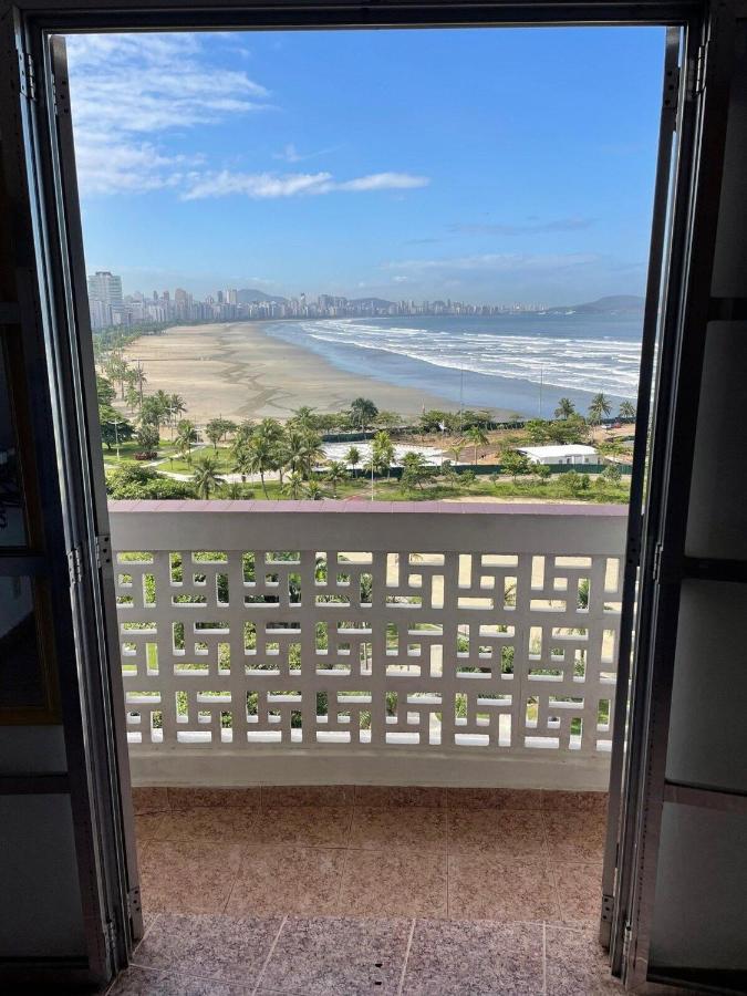 산토스 Pe Na Areia Em Santos! Que Vista Mar! 아파트 외부 사진