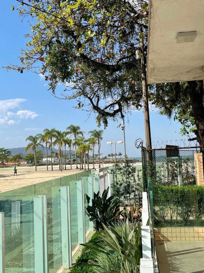 산토스 Pe Na Areia Em Santos! Que Vista Mar! 아파트 외부 사진