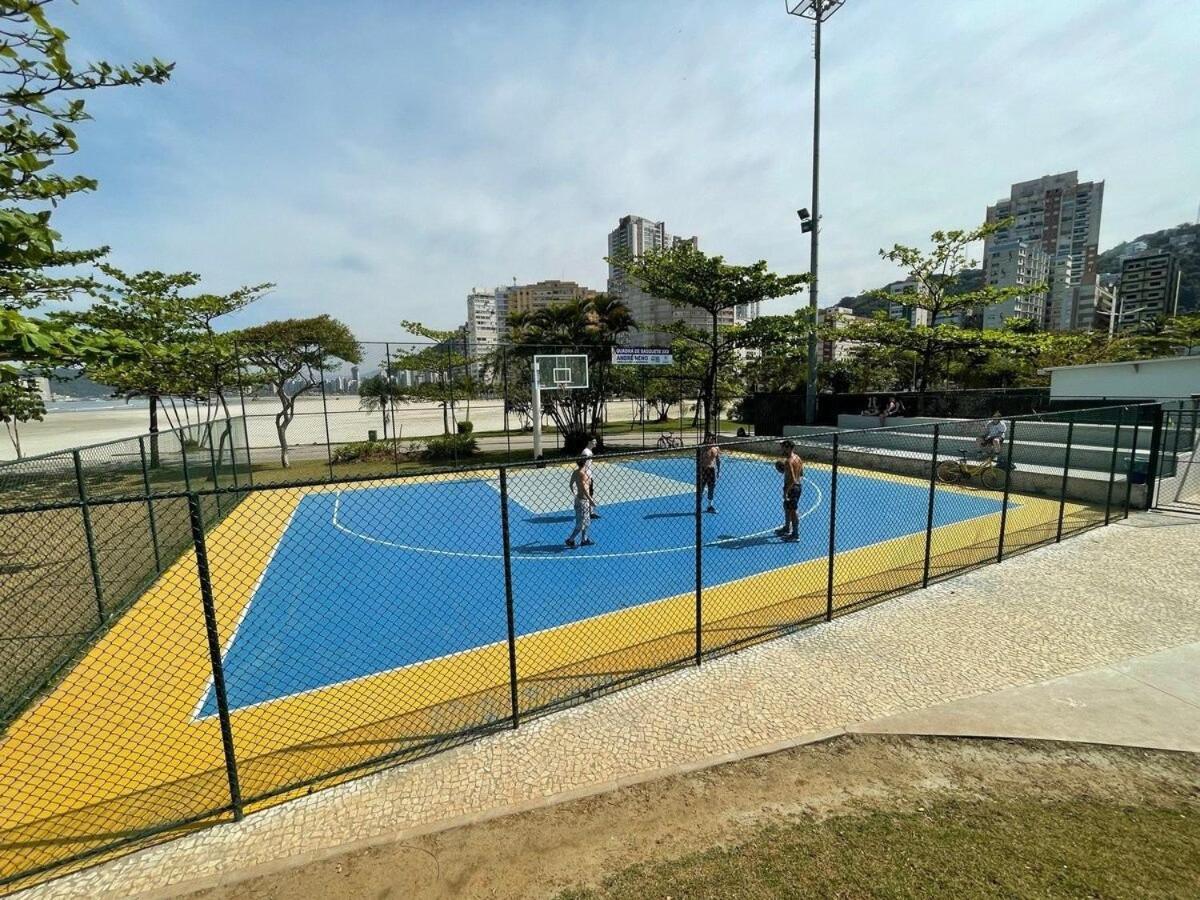 산토스 Pe Na Areia Em Santos! Que Vista Mar! 아파트 외부 사진