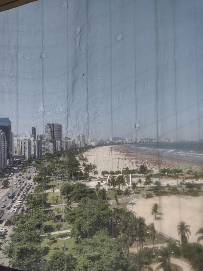 산토스 Pe Na Areia Em Santos! Que Vista Mar! 아파트 외부 사진